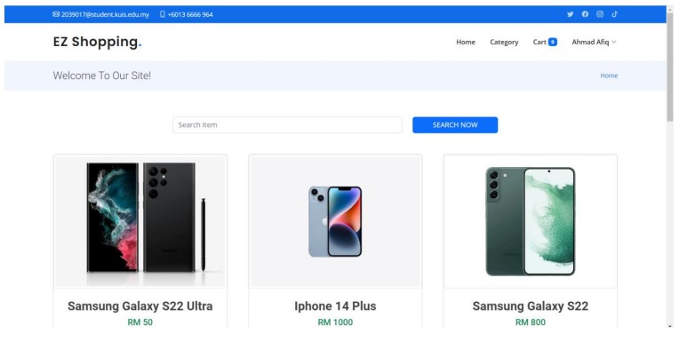 Online Shopping Portal project artwork